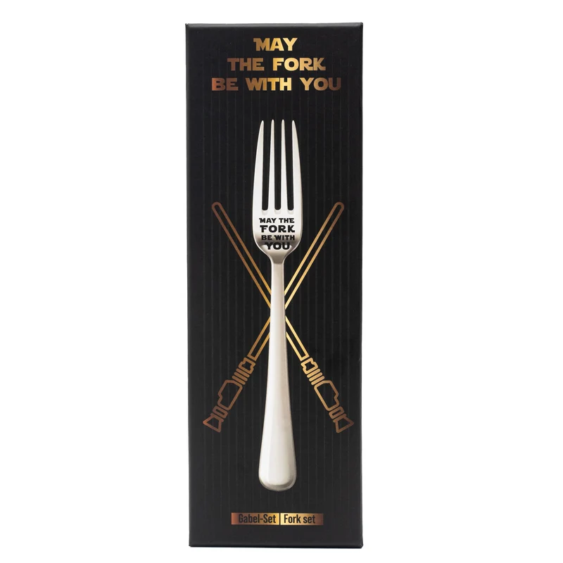Fourchette "May the fork be with you" (que la fourchette soit avec toi)