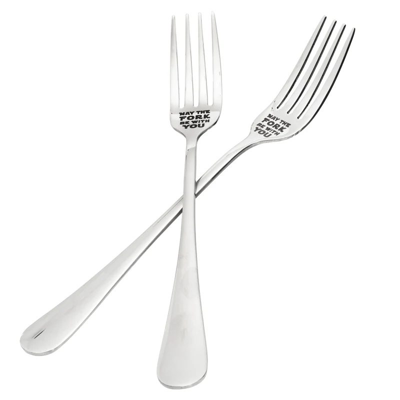 Fourchette "May the fork be with you" (que la fourchette soit avec toi)