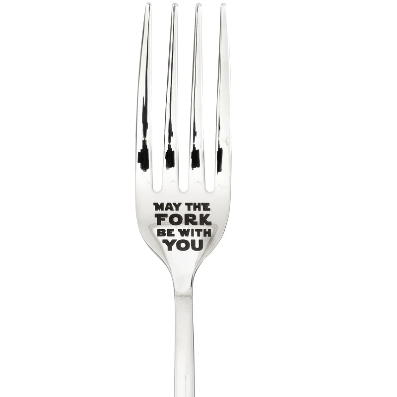 Fourchette "May the fork be with you" (que la fourchette soit avec toi)