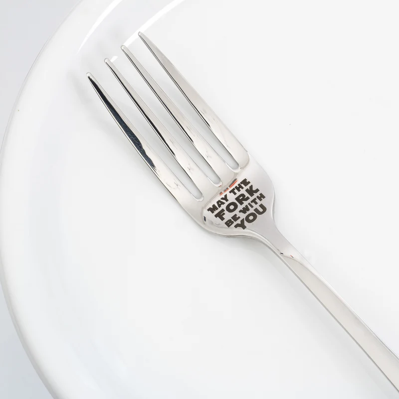 Fourchette "May the fork be with you" (que la fourchette soit avec toi)