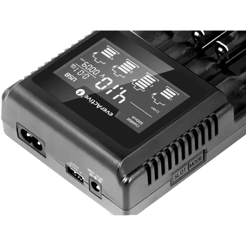 Chargeur pour 4 batteries Ni-Mh, Li-ion et LIFEPO4