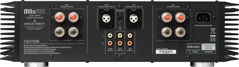 Musical Fidelity M6sPRX - Amplificateur de puissance 230Watts/Canal