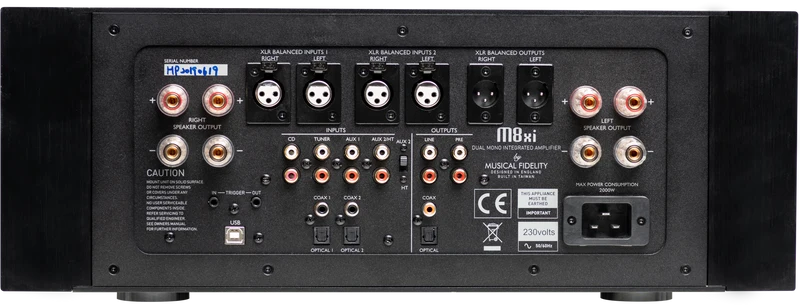 Musical Fidelity M8Xi - Amplificateur stéréo intégré double mono 550W/C