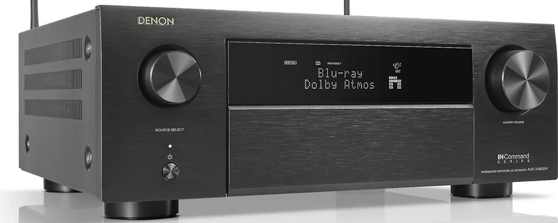 Denon AVRX4800H - Récepteur cinéma maison 9.4, 8K, 125W, 9 canaux amplifés, Dolby Atmos, 4K/120Hz
