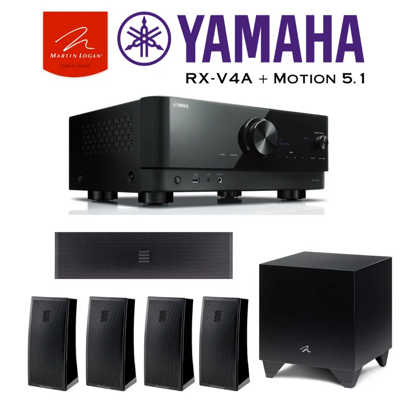Yamaha RX-V4A | Martin Logan Motion 5.1 Ensemble stéréo