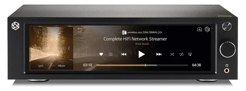 HiFi Rose RS250A - Lecteur réseau avec un DAC (Argent/Noir)