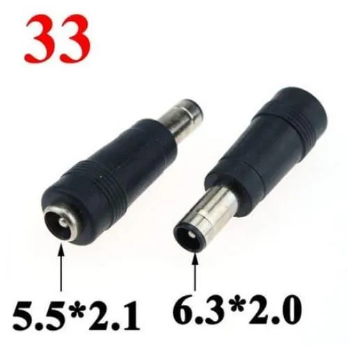 Convertisseur de fiches d'adaptation Input 5.5x2.1mm
