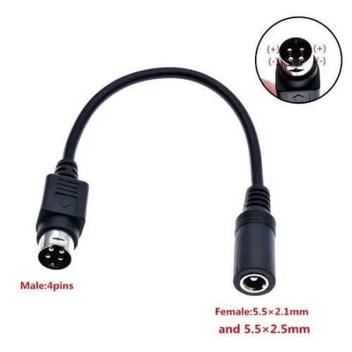 Convertisseur de fiches d'adaptation Input 5.5x2.1mm