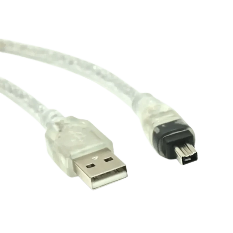 Câble Adaptateur USB Mâle vers Firewire IEEE 1394, 4 Broches Ilink Mâle
