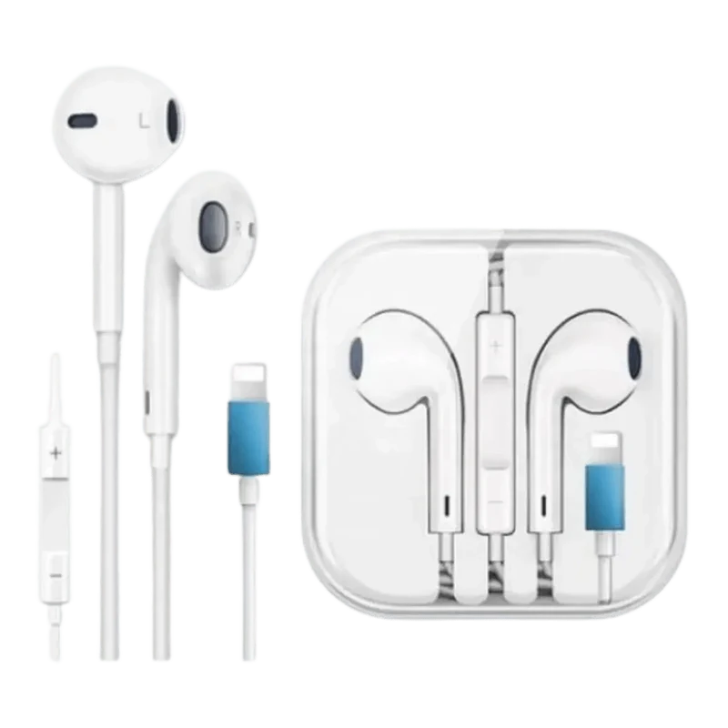 écouteurs Intra-auriculaires Filaires, avec Micro, pour Iphone 13 12 11 Pro Xr X 8 plus Max