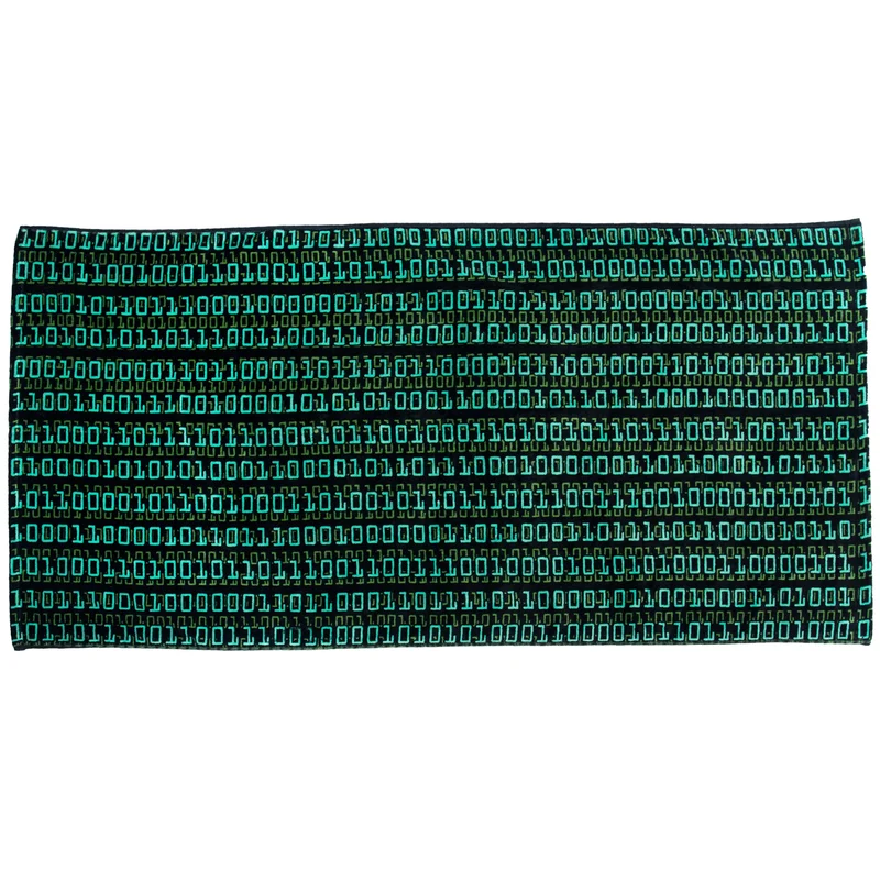 Serviette de bain code binaire