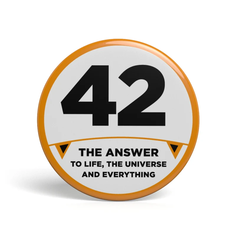 Bouton geek 42
