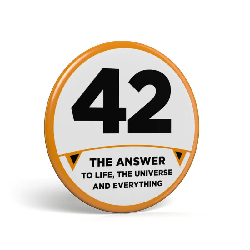 Bouton geek 42
