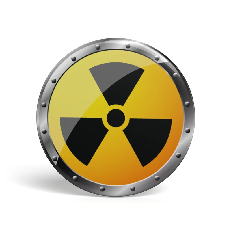 Bouton geek radioactif