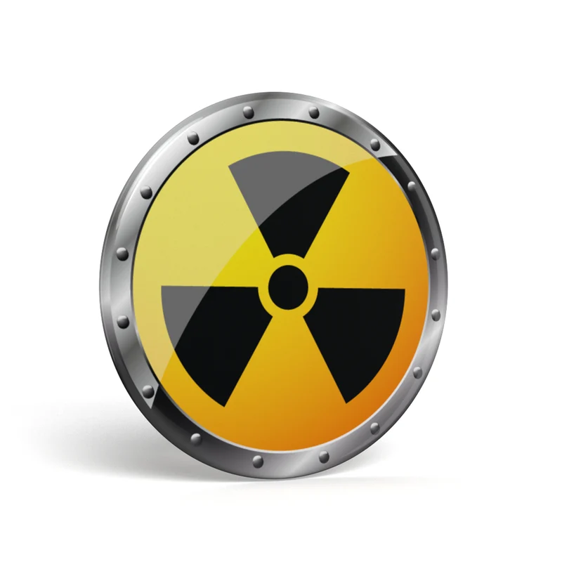 Bouton geek radioactif
