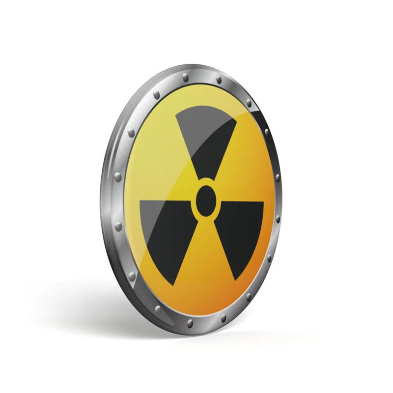 Bouton geek radioactif