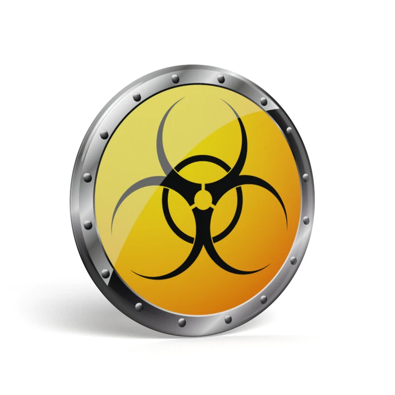Geek Button Biohazard