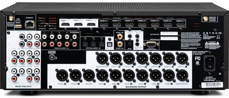 Anthem AVM 70 8K - Préamplificateur/processeur cinéma maison 15.2 canaux