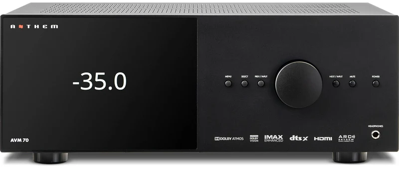 Anthem AVM 70 8K - Préamplificateur/processeur cinéma maison 15.2 canaux