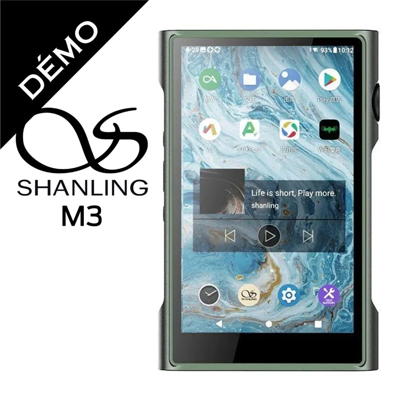 Shanling M3Ultra - Baladeur Haute-Résolution 2X DAC, Batterie 20h (Démo + étui de cuir gratuit)