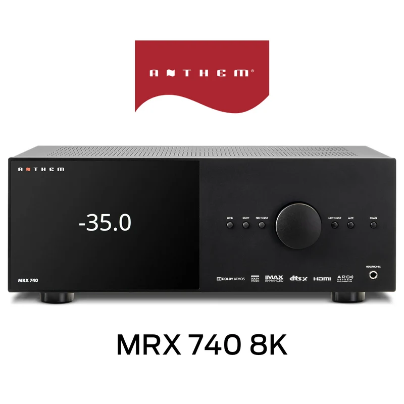 Anthem MRX740 8K - Récepteur cinéma maison 7.2, 8K, 140W, 7 canaux amplifiés, 11.2 préamplifiés, Calibration ARC