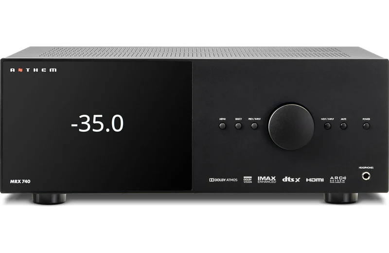 Anthem MRX740 8K - Récepteur cinéma maison 7.2, 8K, 140W, 7 canaux amplifiés, 11.2 préamplifiés, Calibration ARC