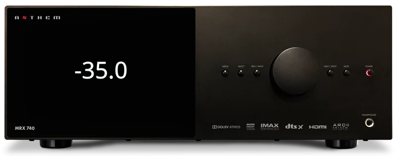 Anthem MRX740 8K - Récepteur cinéma maison 7.2, 8K, 140W, 7 canaux amplifiés, 11.2 préamplifiés, Calibration ARC
