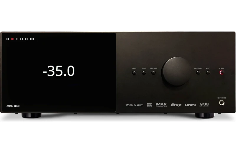 Anthem MRX1140 8K - Récepteur cinéma maison 11.2, 8K, 140W, 11 canaux amplifiés, 15.2 préamplifiés, Calibration ARC