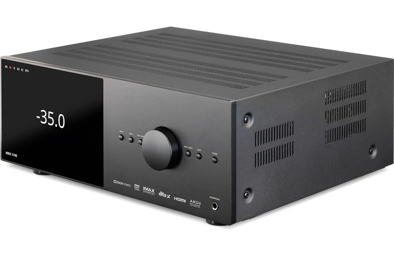 Anthem MRX1140 8K - Récepteur cinéma maison 11.2, 8K, 140W, 11 canaux amplifiés, 15.2 préamplifiés, Calibration ARC
