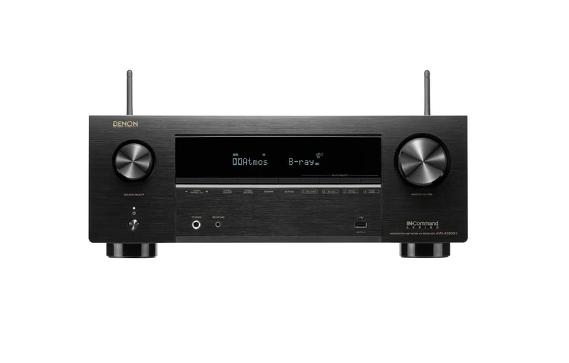 Denon AVRX2800H - Récepteur cinéma maison 7.2, 8K, 95W, 7 canaux amplifiés, vidéos 8K, son 3D!