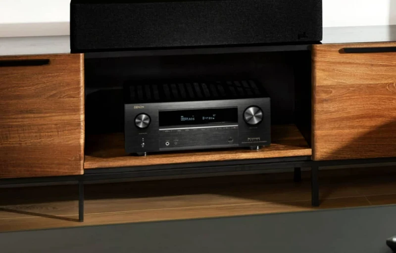Denon AVRX2800H - Récepteur cinéma maison 7.2, 8K, 95W, 7 canaux amplifiés, vidéos 8K, son 3D!