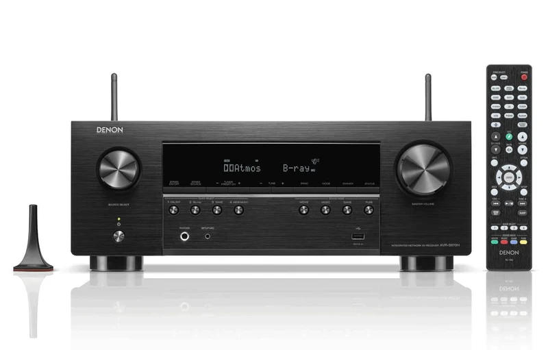 Denon AVR970H - Récepteur cinéma maison 7.2, 8K, 70W, 7 canaux amplifiés, Dolby Atmos