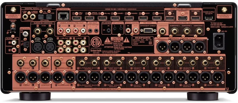 Marantz AV10 - Préamplificateur cinéma maison référence 15.4 canaux HEOS Dolby Atmos