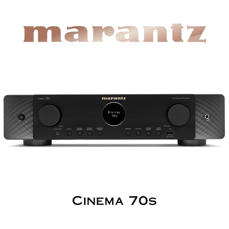 Marantz Cinema 70s - Récepteur cinéma maison 7.2, 8K, 50W, 7 canaux amplifiés, Dolby Atmos, DTS:X