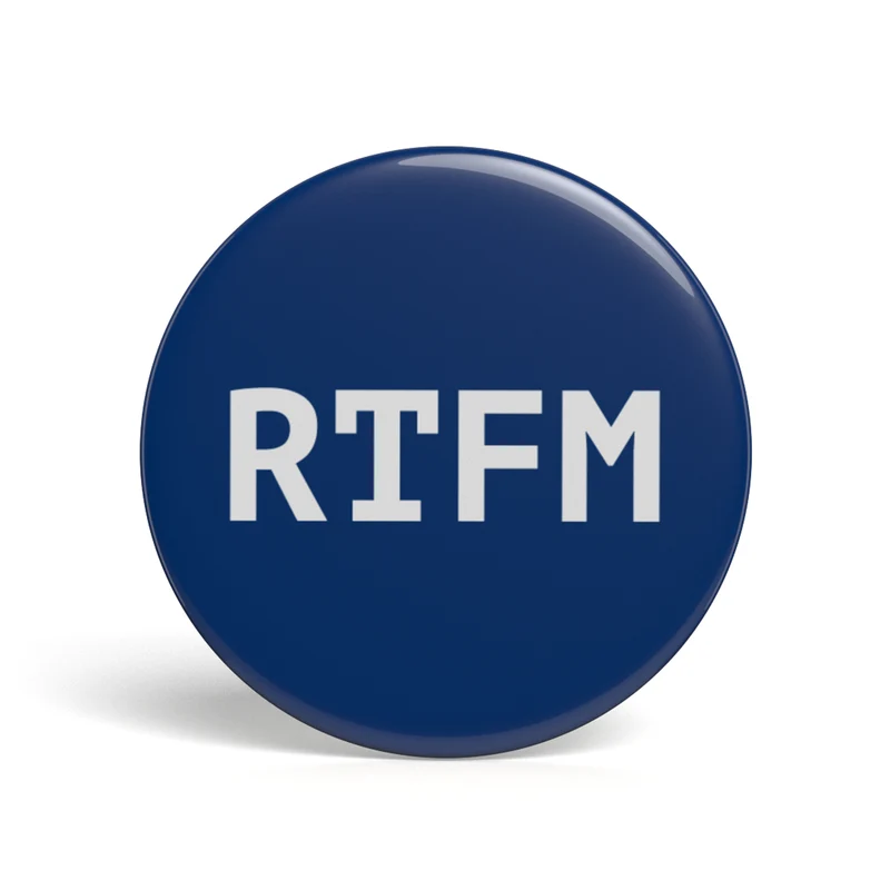Bouton geek RTFM