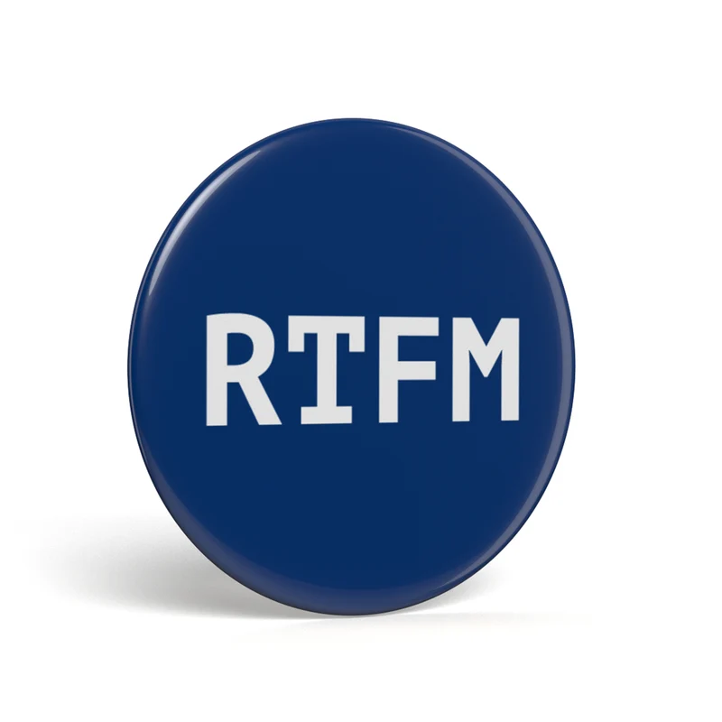 Bouton geek RTFM