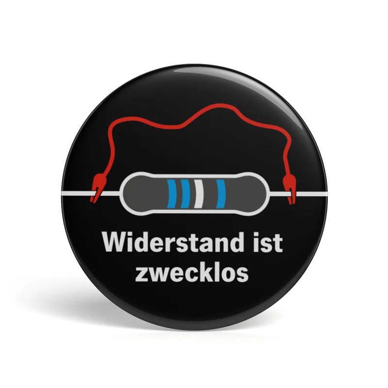 Bouton geek Résister est inutile