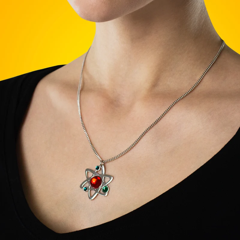 Collier Geek Gem modèle atomique