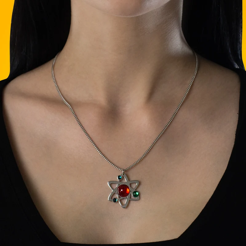 Collier Geek Gem modèle atomique