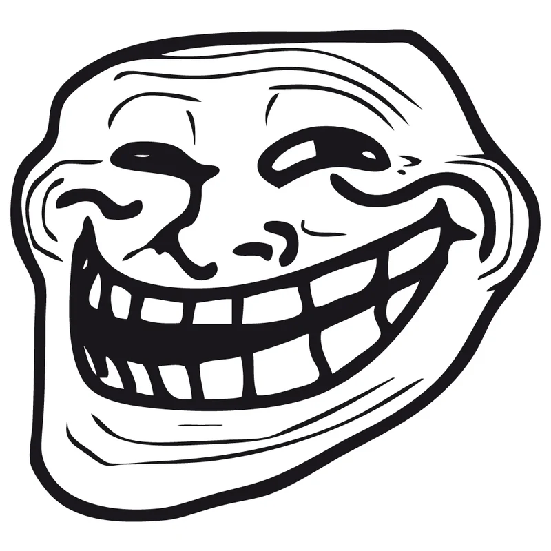 Autocollant Trollface