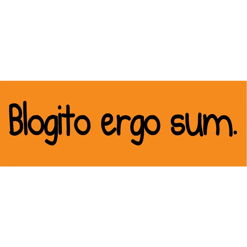 Autocollant : Blogito ergo sum