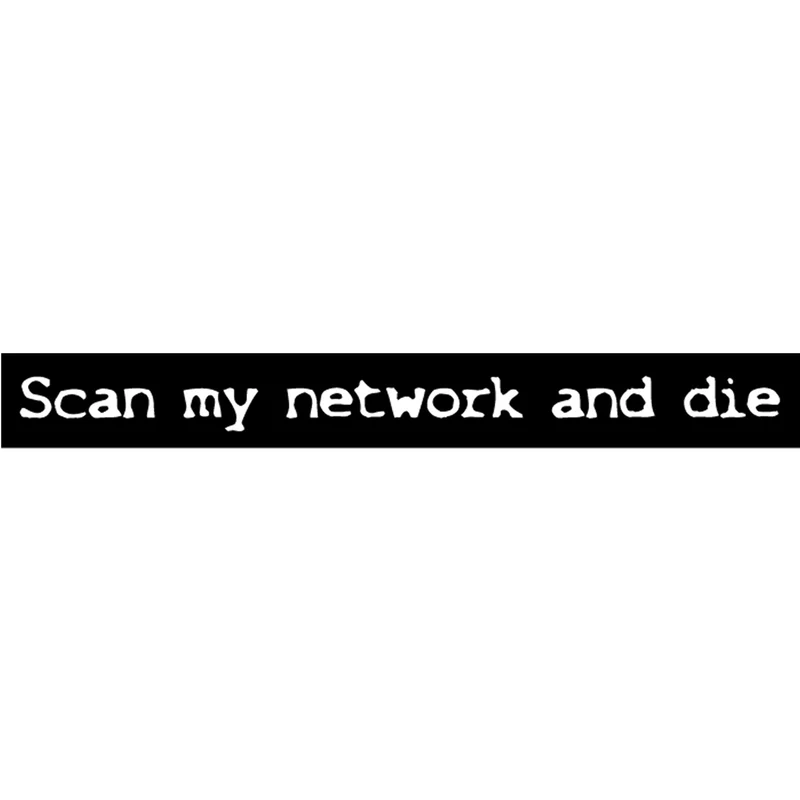 Autocollant : scan my network