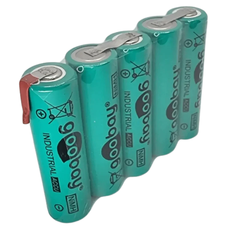 Batterie 6V 2100mAh NiMH AA HR6 – Pack 5xAA avec Languettes à Souder