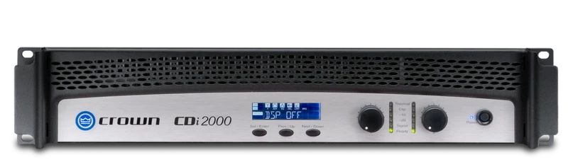 Crown CDI 2000 - Amplificateur de puissance commercial 2 canaux 800W 4 Ohm, 2 x 800W 70V