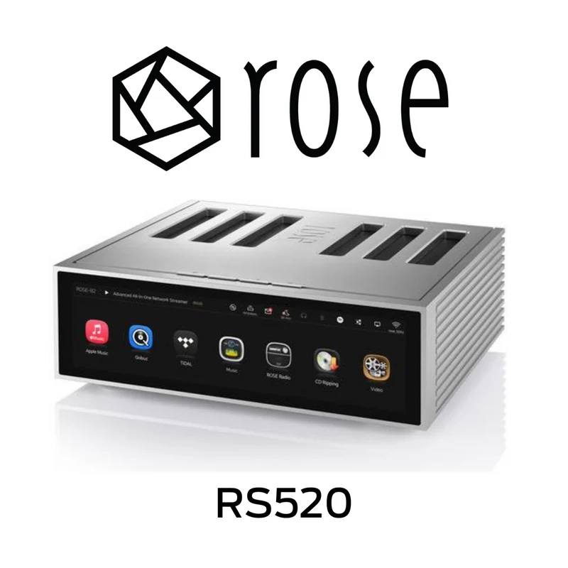 HiFi Rose RS520 - Amplificateur réseau intégré 250W/C, Lecteur Réseau et DAC