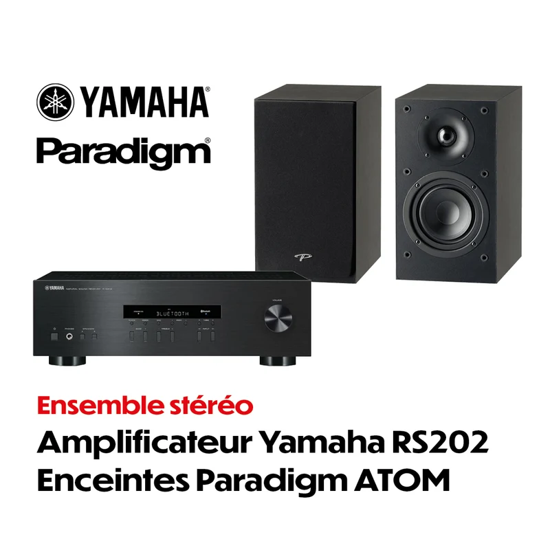 Yamaha RS202 - Paradigm SEATOM Ensemble stéréo