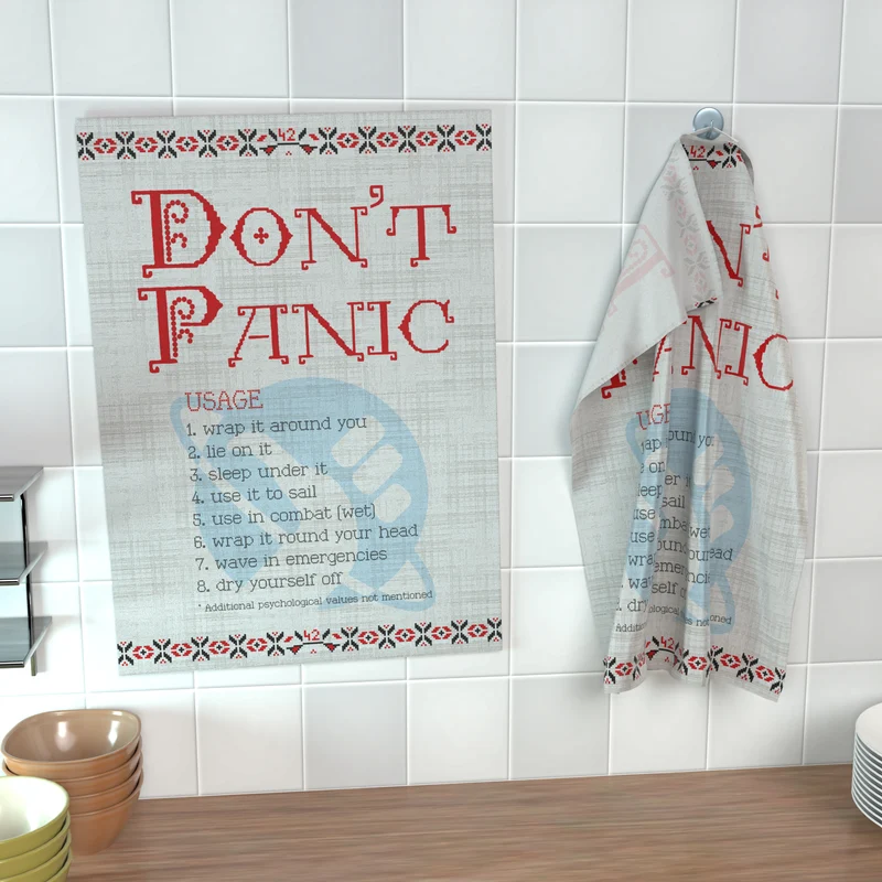 Torchon à vaisselle : Don't Panic