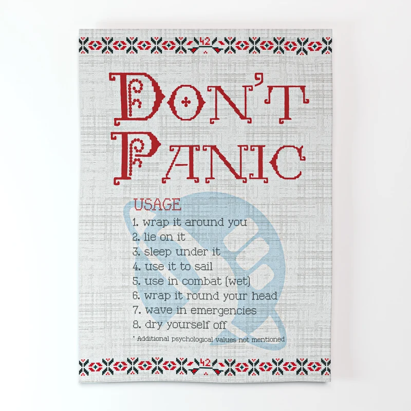 Torchon à vaisselle : Don't Panic