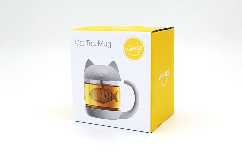 Tasse à thé pour chats avec passoire à thé