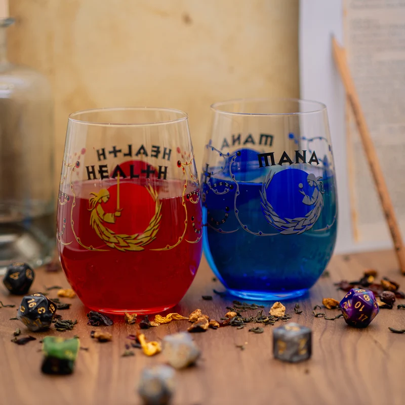 Verres de mana et de santé
